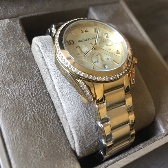 Michael Kors gold plated Chronograph watch - Picture 1 of 7
